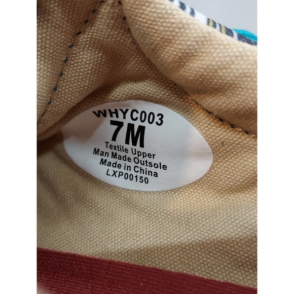 Women's Twisted X WHYC003 Hooey Lopers Sneaker Grey/Multi Canvas Size 7M - Picture 9 of 9